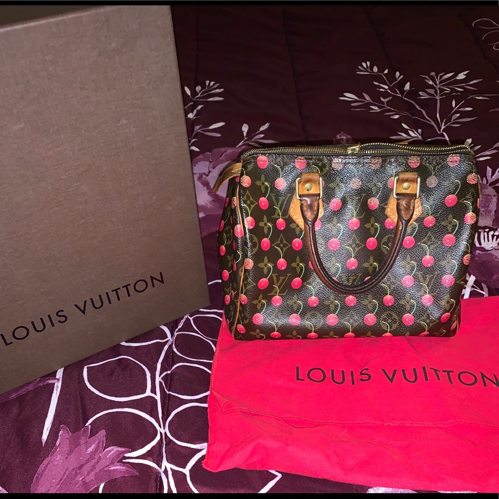 Louis Vuitton cerise cherry speedy 25 💯Authentic